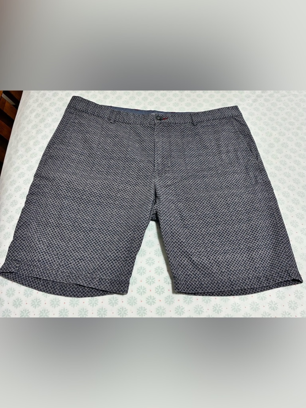 Hudson Jeans Navy and light grey Geometric Print Men's Shorts
